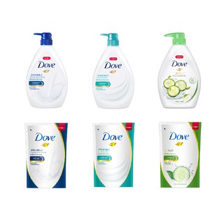 蘭蘭日本✨知名品牌📦 多芬 Dove 沐浴乳 補充包 滋養柔嫩 / 舒敏溫和 / 清爽水嫩 580g 900g