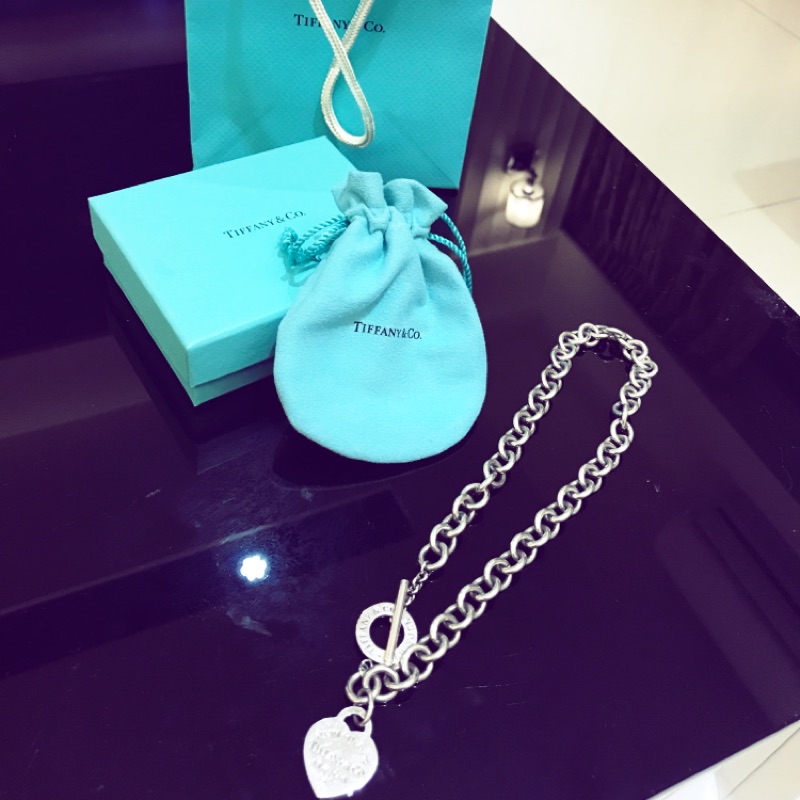 (正品）TIFFANY T扣項鍊