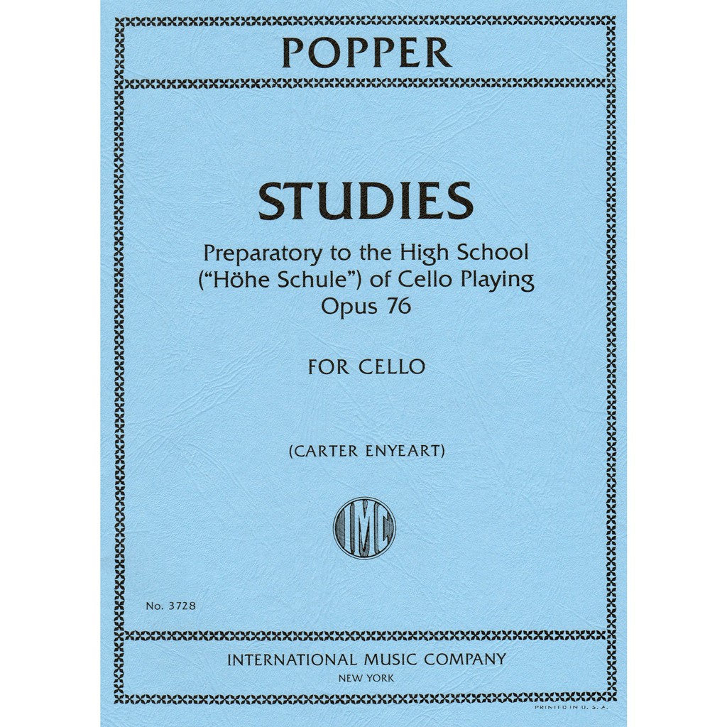 Popper Studies Op.76 Preparatory of the High School包佩大提琴練曲| 蝦皮購物