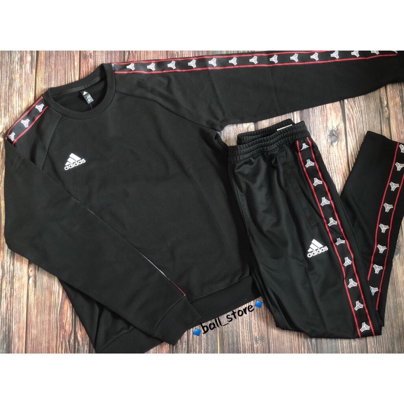 adidas tan tape clubhouse pants