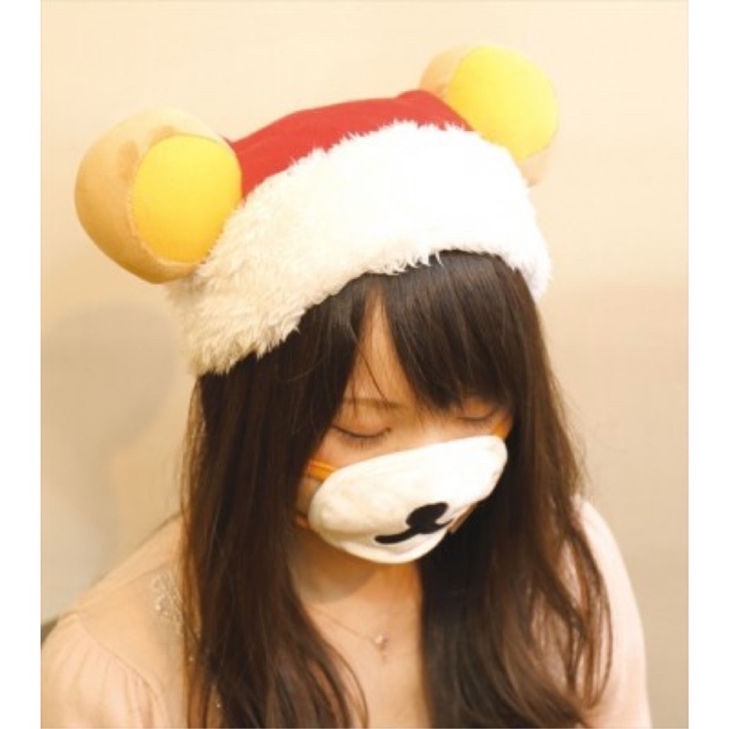&lt;蜜絲珼兒&gt; 現貨🔥 拉拉熊 懶熊 聖誕節 耶誕 聖誕帽 口罩 交換禮物 角色扮演 cosplay