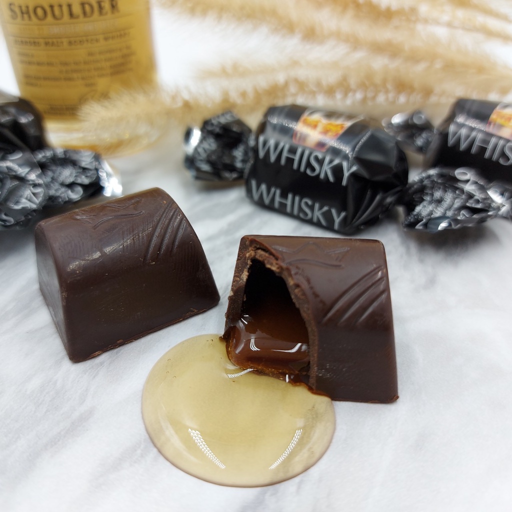 【嘴甜甜】Mieszko 威士忌酒心巧克力 200公克 巧克力系列 現貨 奶素 酒心巧克力