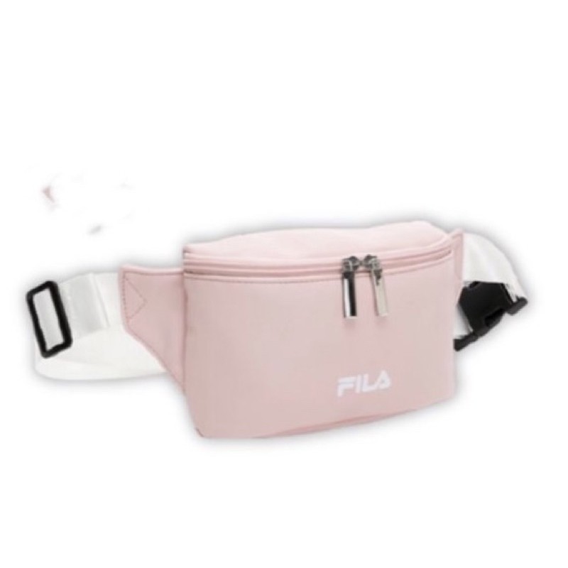 FILA限量粉色肩包腰包側背包多用
