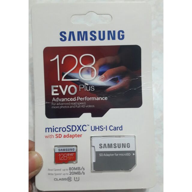 Samsung 三星 128G EVO Plus 記憶卡 128G記憶卡 C10 讀取80MB/s