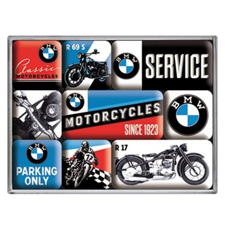 【德國Louis】BMW MOTORCYCLES 磁鐵組 品牌磁性文具 一組9個 汽車摩托車重型機車重機10014827