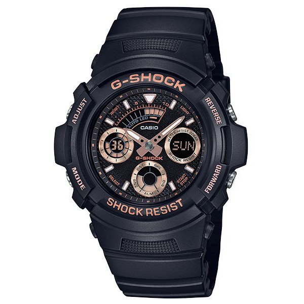 實體店面 附台灣卡西歐保卡才是公司貨【時間光廊】CASIO 卡西歐 G-SHOCK AW-591GBX-1A4 玫瑰金