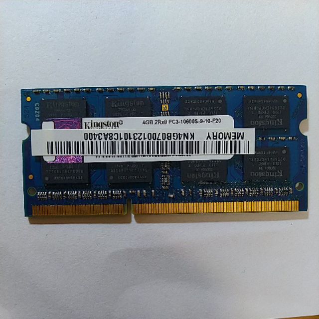 金士頓 筆電 4G DDR3 記憶體 （二手）