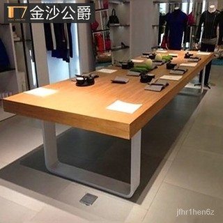 【熱銷】現代簡約餐桌白色飯桌 時尚原木電腦桌長方會議桌面板 實木大板桌
