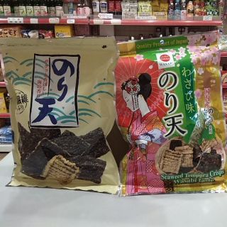 逸品園商店 日本 海苔天婦羅 海苔餅乾 原味/芥末味