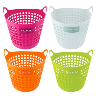 ★3件只要$99元【日系收納洗衣籃】輕巧耐用 衣物籃/髒衣籃/玩具籃/購物籃 顏色隨機