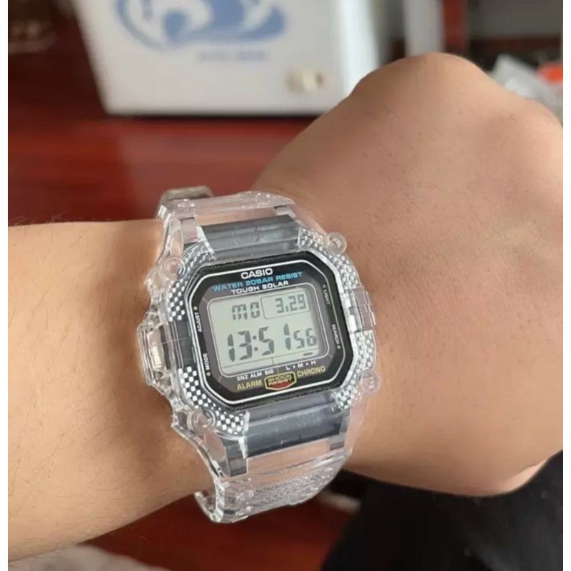 [凱玖丸］G-Shock DW5600 透明改裝錶帶 冰川 透明