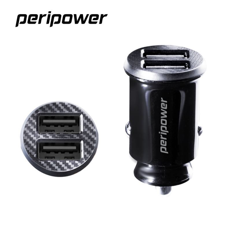PeriPower 4.8A雙USB插座 點煙器電源插座擴充器車充 可同時2支手機 PS-U18 BSMI R32502