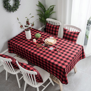 Alls WONDERLAND 格子桌巾桌布 紅黑格黑白格 簡約餐巾 防塵布臺布 烘焙美食墊布