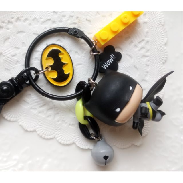 正版 Q版大頭 蝙蝠俠 公仔鑰匙圈 吊飾
