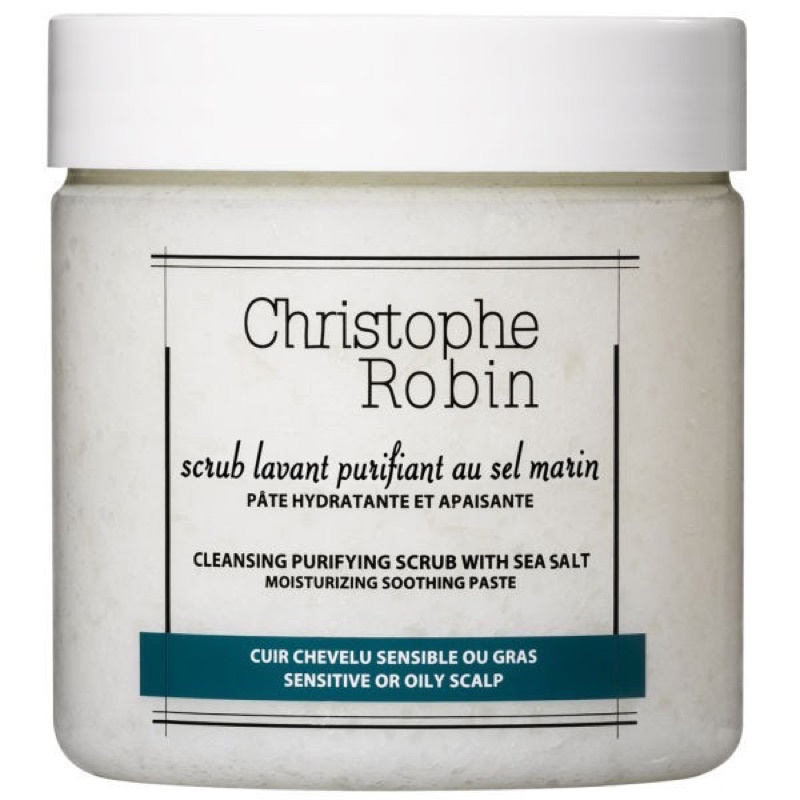 Christophe Robin海鹽舒緩頭皮潔淨霜250ml💯正品