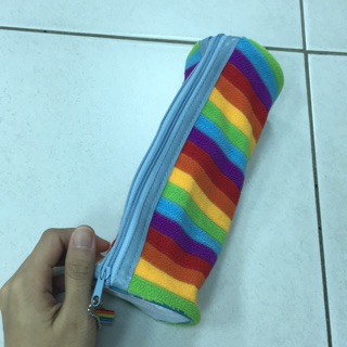 全新彩虹毛巾布鉛筆盒