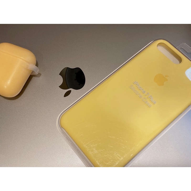 Apple Case iPhone 7 Plus 矽膠背蓋 鮮黃色