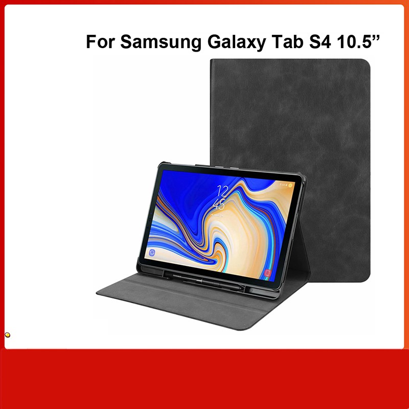 SAMSUNG 適用於三星 Galaxy Tab S4 10.5 T830 T835 的帶筆槽的平板電腦保護套