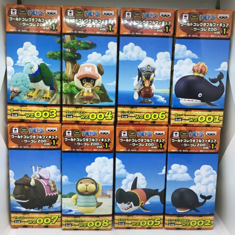 日版金證海賊王航海王wcf Zoo 動物篇vol 1 喬巴鯨魚送信海鷗功夫海牛犛牛 蝦皮購物