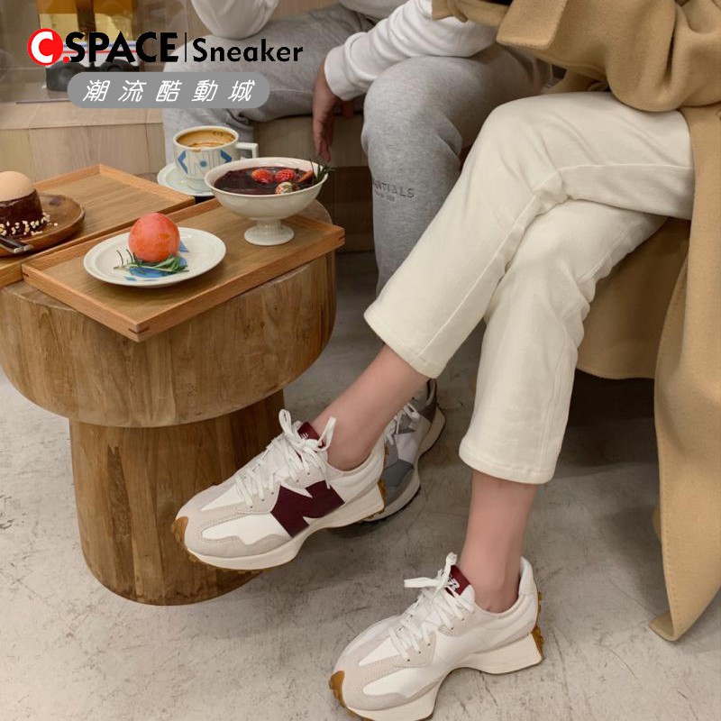 現貨特賣 New Balance 327 Nb327 元祖灰絲綢白奶茶色老爹鞋運動鞋慢跑鞋休閒鞋男女鞋 蝦皮購物