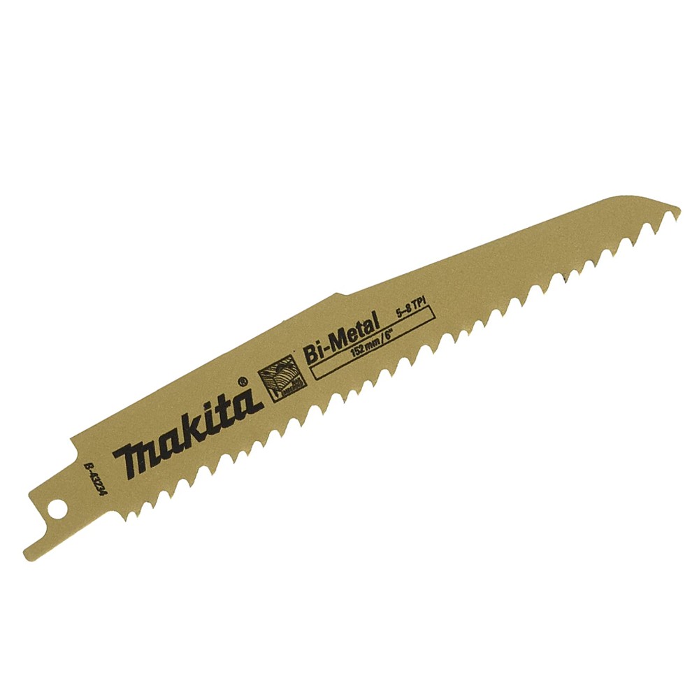 含稅 牧田 makita 軍刀鋸片 B-43234 長度 6吋 150mm 5片 複合金屬 嵌釘板 木材 密集板 瑞士製