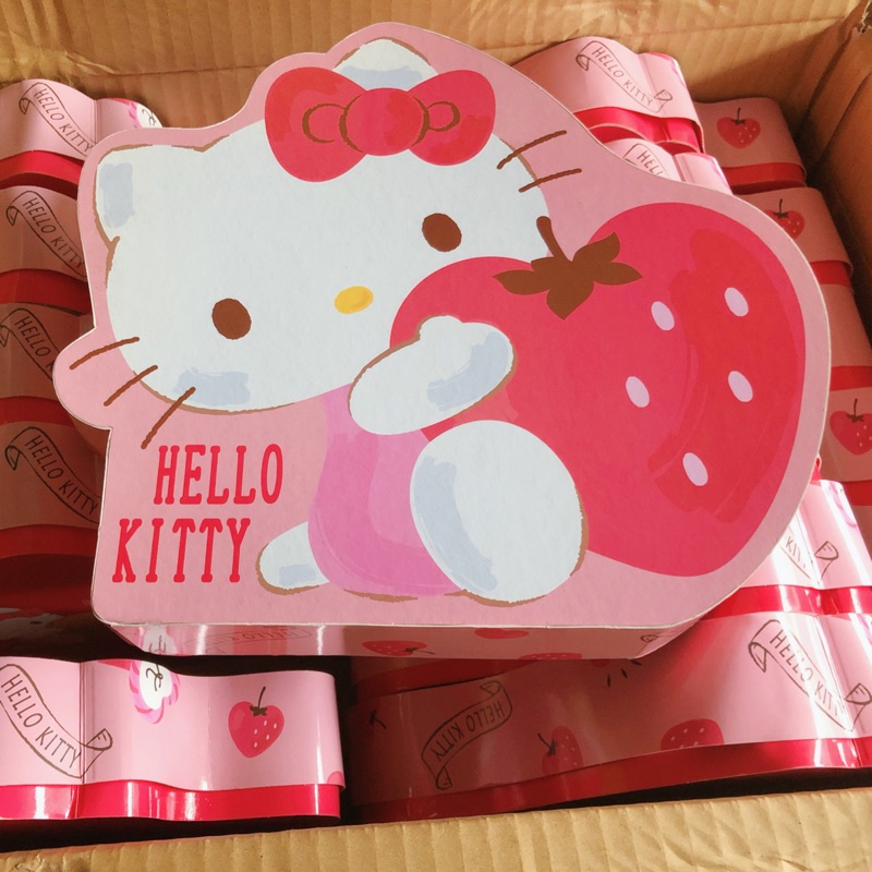 （已售完）盛香珍 Hello Kitty 法國酥餅禮盒 粉嫩草莓酥 送禮 禮盒