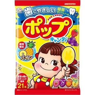 現貨🔥 Fujiya 🇯🇵日本不二家 Peko牛奶妹  棒棒糖組合包系列 (草莓🍓/葡萄🍇/柳橙🍊/鳳梨🍍) 21根