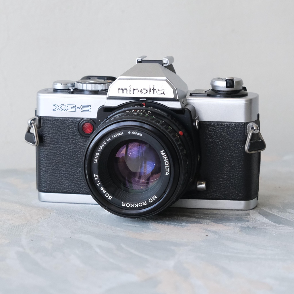 Minolta XG-S + ROKKOR 50mm/F1.7 單眼 底片相機 (SLR)
