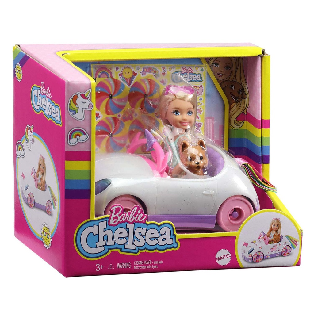 2 Kids&lt;美泰兒&gt;小凱莉公路旅行組合 獨角獸造型跑車 雀兒喜 Chelsea Barbie 芭比 娃娃 原價899