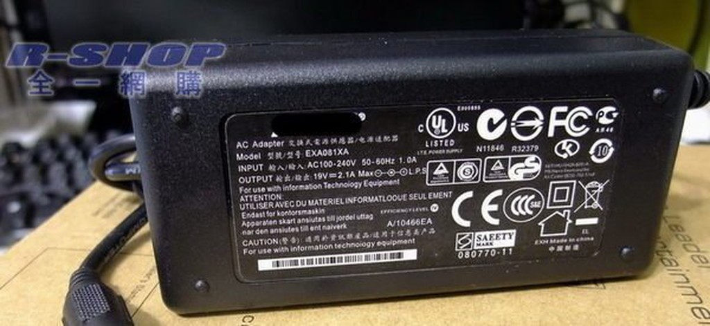 小筆電變壓器充電器電源線BENQ MSI Toshiba 19V 2.1A 40W 1.58A U100 U101