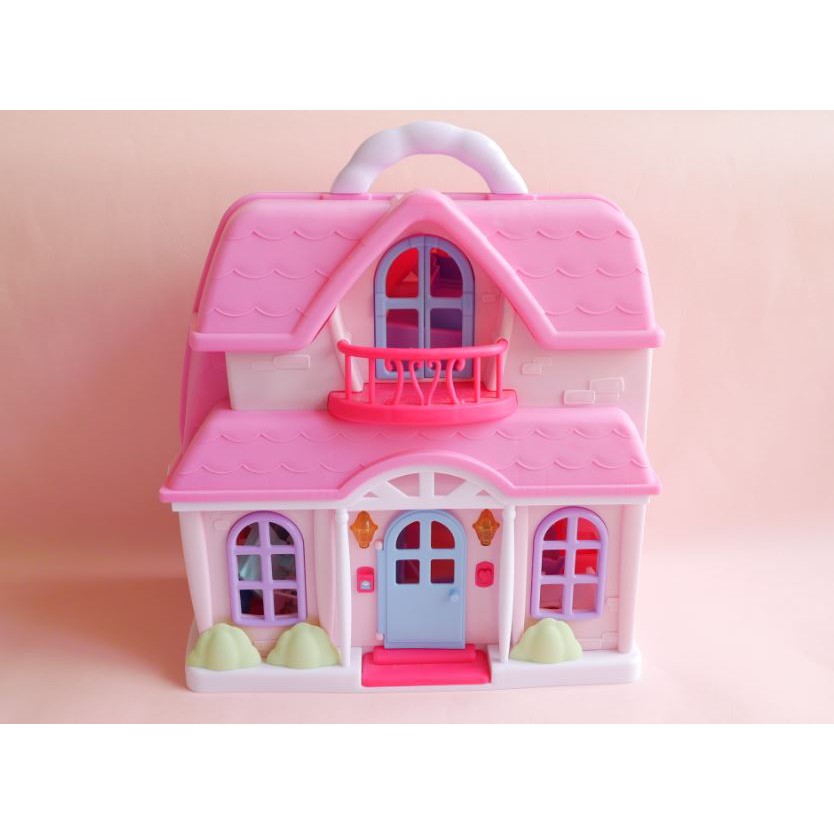 ToysRus玩具反斗城 you &amp; me  開心家庭組合 娃娃屋 家庭組合 收納式玩具組 女孩玩具 二手