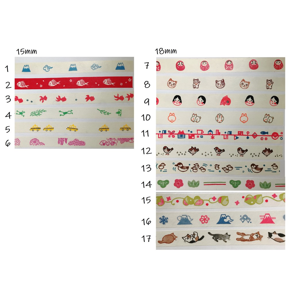 紙膠帶分裝100公分山田商會富士山不倒翁舞妓青蛙金魚麻雀街鯛赤鯛計程車和花 蝦皮購物