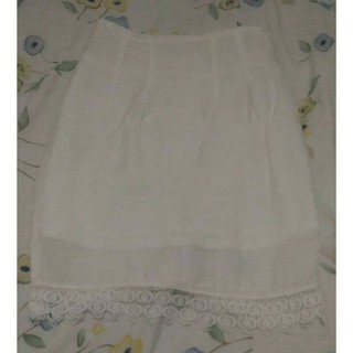 【TSEC】蕾絲鏤空包臀拉鍊窄短裙(白色)