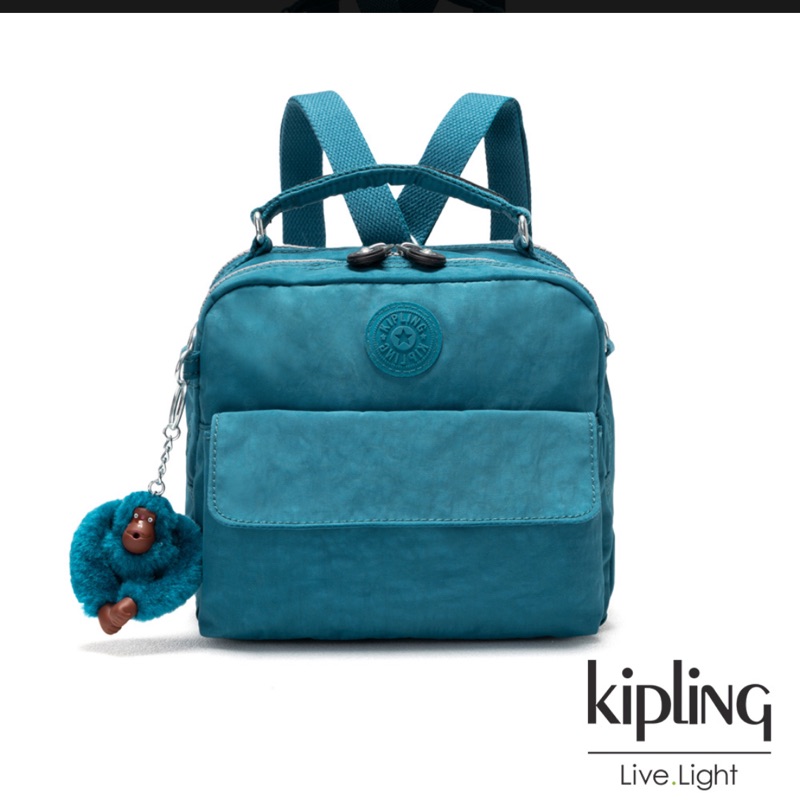 正品Kipling 三用手提側背後背包（近全新）
