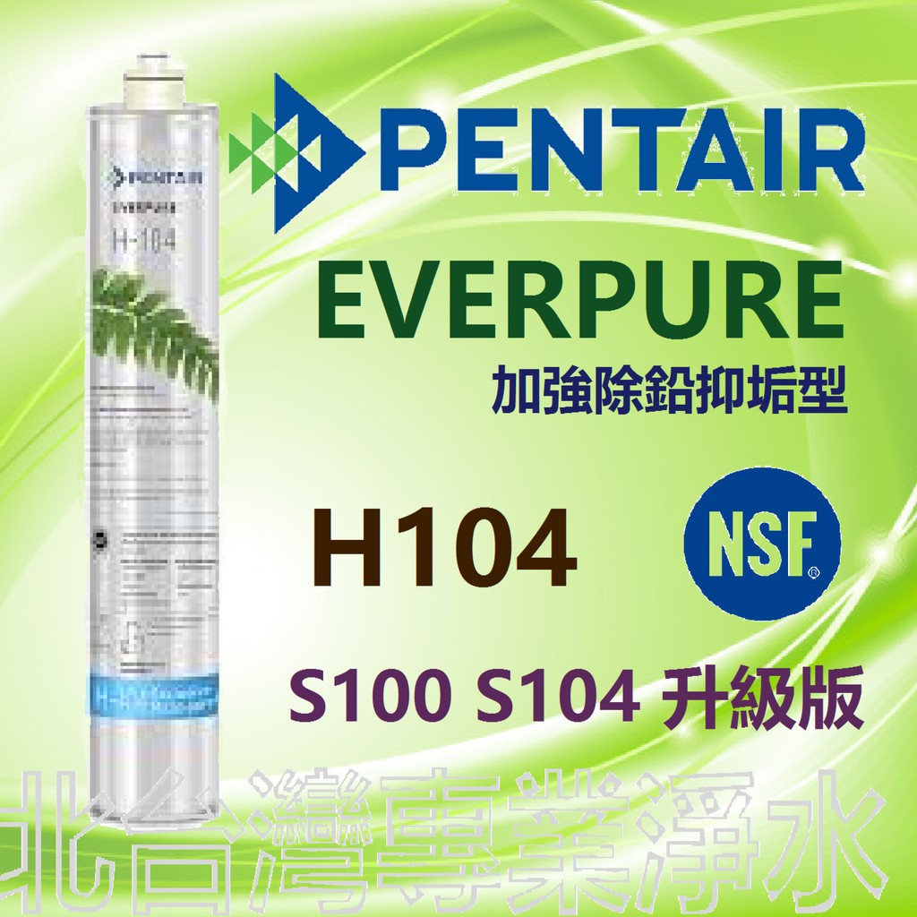 兩支以上優惠 最新製造日期 H104 H-104 EVERPURE 安全無毒複磷酸鹽配方及世界級除鉛功能