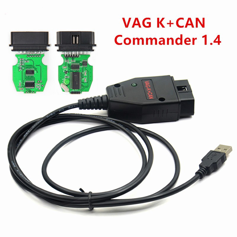 對於 vag K CAN Commander 1.4 診斷掃描儀工具 OBDII For vag 1.4 COM 電纜,