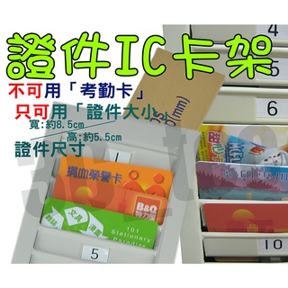 證件鐵製卡架 IC卡 身份證件 感應卡 健保卡 卡箱 非打卡鐘卡架 可壁掛