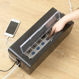 【6/2有現貨】電線 收納盒 電源 集線器 插座 理線盒 延長線 整理盒 (大號白色下標處)