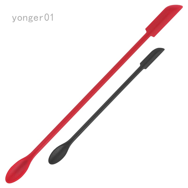 Yonger 創意迷你矽膠雙頭小尖刮刀套裝 果醬刮勺3件套料理抹刀