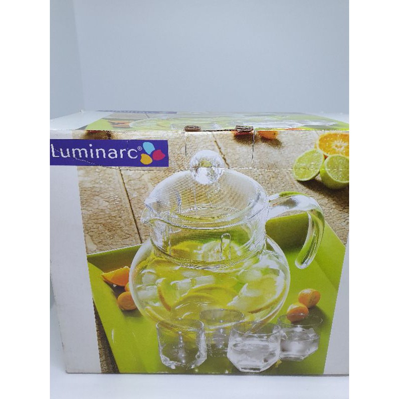 法國 Luminarc 樂美雅 SP-9910 冷水壺 套組 玻璃水壺 +4水杯(現貨  快速出貨)