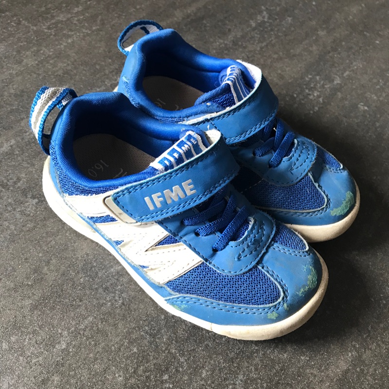 二手童鞋16.0｜日本IFME百搭純藍超輕量兒童機能鞋(P0G912B) 運動鞋