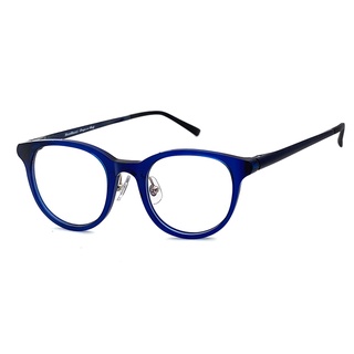 光學眼鏡 知名眼鏡行 (回饋價) - 深寶藍鏡框 超彈性樹脂(TR90)鏡架 超輕超彈性 配近視眼鏡(複合材質/全框)