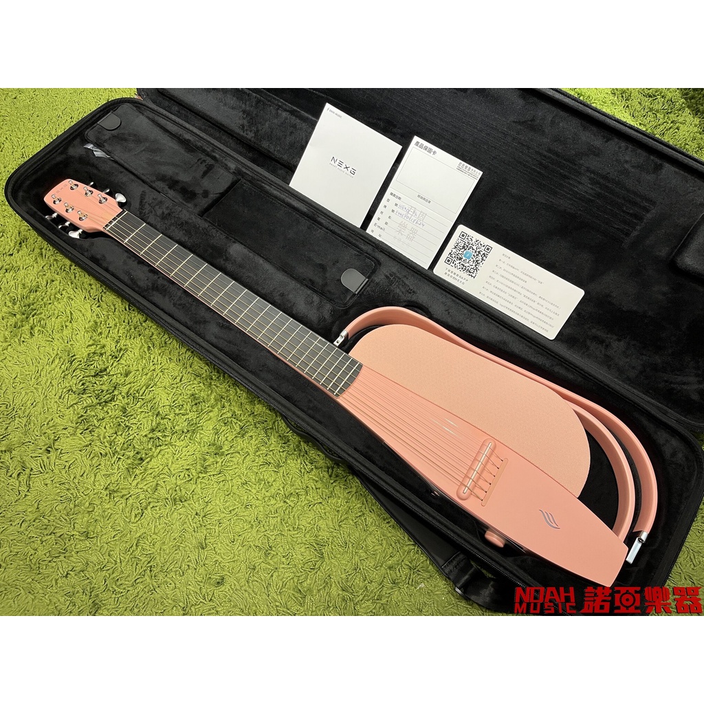 【諾亞樂器】全新 免運 ENYA NEXG 碳纖維吉他 38吋 可插電吉他 粉色