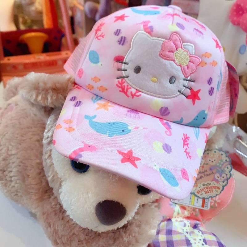 日本三麗鷗正版凱蒂貓Kitty兒童用棒球帽遮陽帽