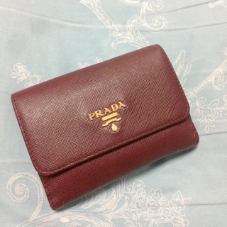 ⚠️有瑕疵⚠️ 普拉達/Prada 短夾 皮夾 Saffiano Multic 1MH523