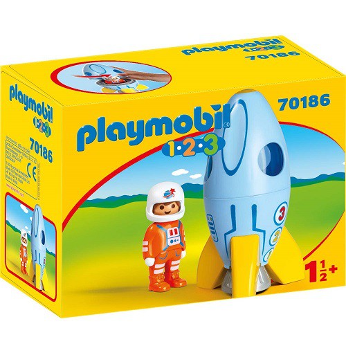 [TC玩具] PLAYMOBIL 摩比人 70186 1.2.3 火箭與太空人 原價395 特價