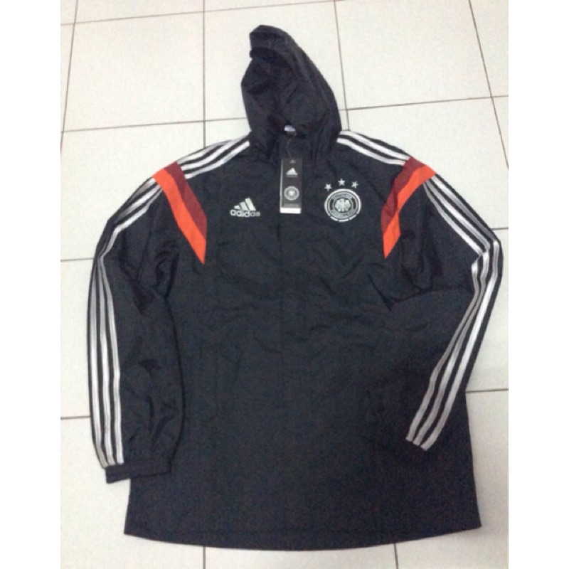 Adidas 2014年 世界盃足球賽 Germany 德國 練習rain jacket風衣外套