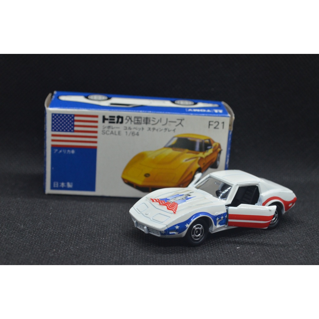 【T'Toyz】 Tomica F21 CHEVROLET CORVETTE STINGRAY 美國國旗 附膠盒