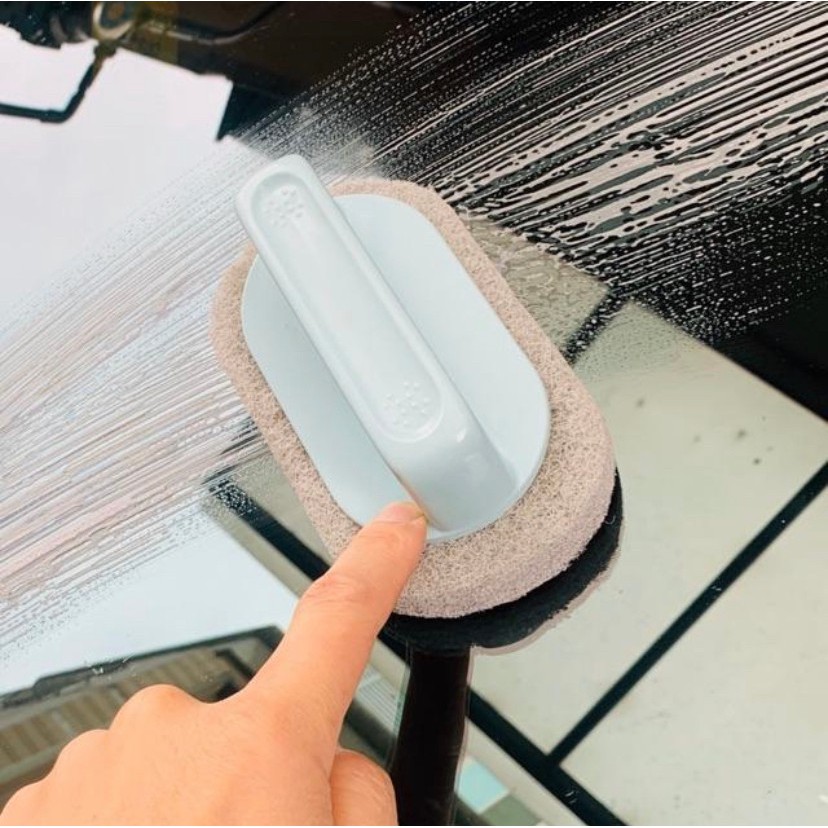 手柄清潔刷高清潔力擋風玻璃清潔刷浴室玻璃清潔刷水垢清除有提把洗車刷菜瓜布浴廁刷玻璃刷清潔 Ccs 蝦皮購物