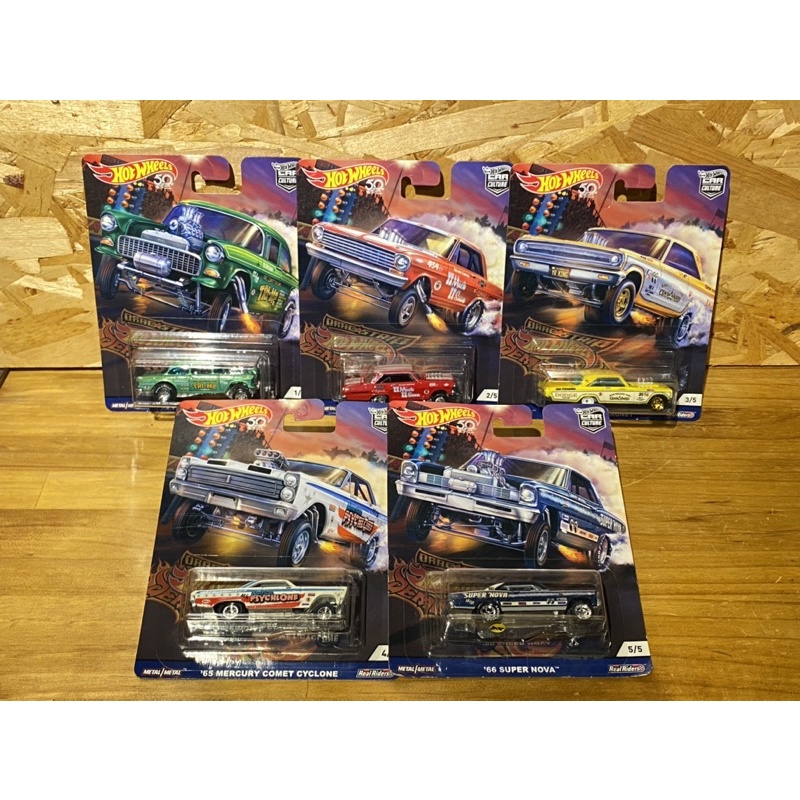 Hot Wheels 風火輪 美版 GASSER NOVA CORONET COMET MOONEYES 直線加速 膠胎